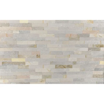 Parement pierre clivé int. ext. Gent ép. 15-20mm 15 x 60cm pqt 0.506 m² Gris Nuancé