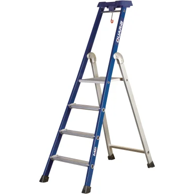 Escabeau aluminium Laqué MP 4 marches ht. plateforme 0.88ml