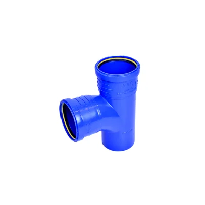 Culotte PP d'évacuation simple à joint SN4 Sancol 87.5° D. 100mm Bleu