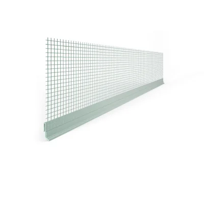 Profil de repère d'épaisseur pvc + trame à clipser s/ profil départ alu ép. 10mm 2.50ml