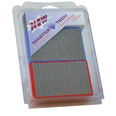 Tampons diamantés Master Tech 1 grain 200 + 1 grain 60 blister de 2