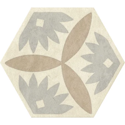 G.C. coloré masse int. 22 x 25 ép. 9mm La Matière APGCLM60 Hexa Chic pqt 0,743m²