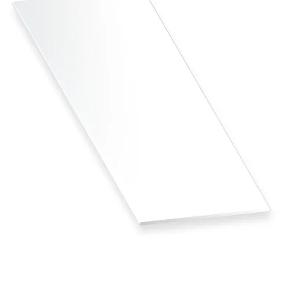 Plat alu laqué Blanc 50 x 3 x 2.50ml