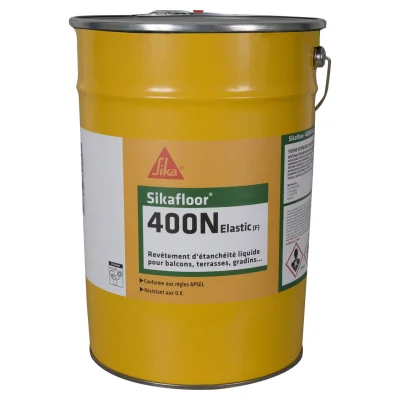 Revêtement d'étanchéité polyuréthane souple Sikafloor 400N seau 17kg coloris à définir