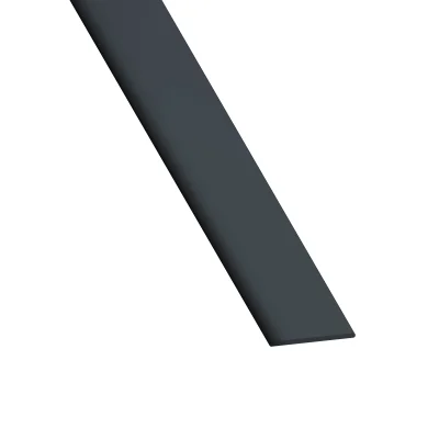 Plat pvc ép. 2 x 20mm 2.60ml Gris Anthracite