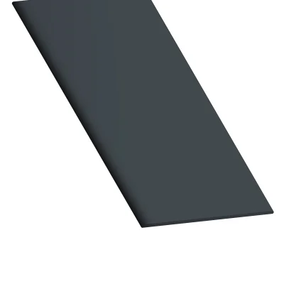 Plat pvc ép. 2 x 50mm 2.60ml Gris Anthracite