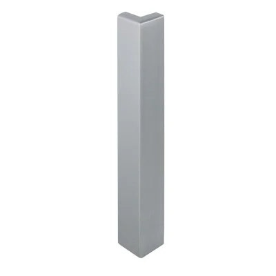 Angle extérieur alu anodisé p/ profil de finition Durabal BO ht. 20/100mm Argent