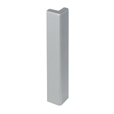 Angle extérieur alu anodisé p/ profil de finition Durabal BO ht. 20/60mm Argent