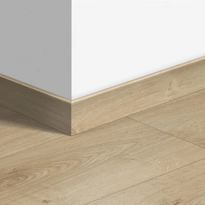 Plinthe Standard Mdf + décor stratifié ép. 12 x 58mm 2.40ml Chêne Classique Beige 01847