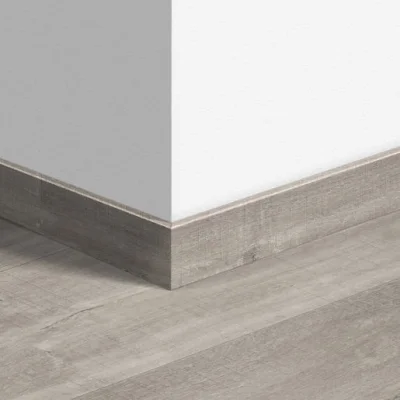 Plinthe Standard Mdf + décor vinyle ép. 12 x 58mm 2.40ml Chêne Canyon Gris 40030