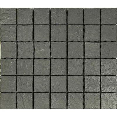 Pavé pierre reconstituée Plazza ép. 60mm 15 x 15cm Basalt