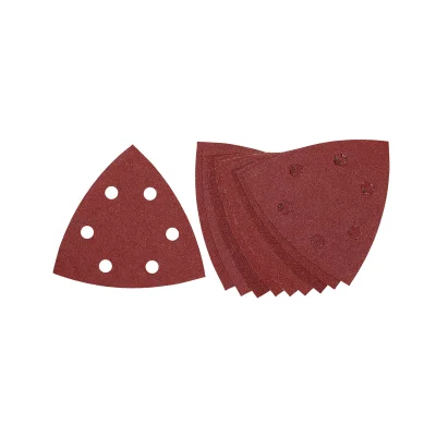 Abrasif delta velcro grain 180 D. 93 x 93mm 6 trous