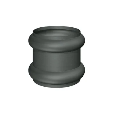 Bague zinc extensible double p/ tuyau D. 100mm Granum Extra Basalte