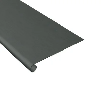 Bande zinc à ourlet-doublis ouvert ép. 0.65mm dév. 166mm 2.00ml Granum Extra Basalte