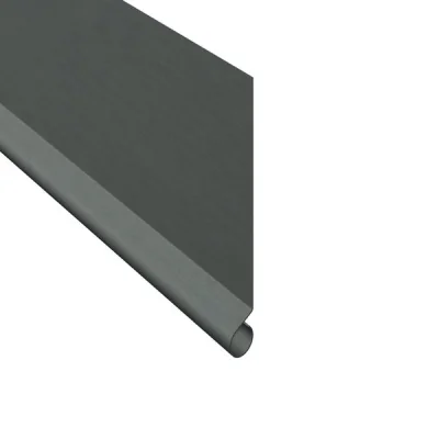 Bande zinc de rive-astragale ép. 0.65mm dév. 166mm 2.00ml Granum Extra Basalte