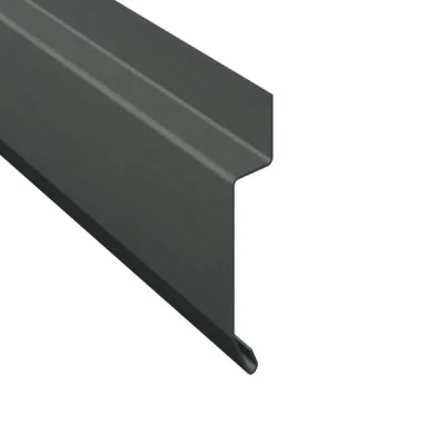 Bande zinc solin à biseau ép. 0.65mm dév. 100mm 2.00ml Granum Extra Basalte