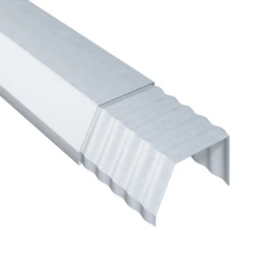Capot de finition p/ Corps de Faîtage ventilé 1 pente ép. 0.65mm 2.00ml Naturel