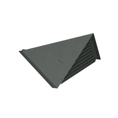 Chatière zinc à souder triangulaire (ventilation 47cm²) Granum Extra Basalte