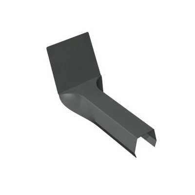 Couvre joint de tête zinc p/ couverture à tasseaux ép. 0.65mm dév. 100mm Granum Extra Basalte