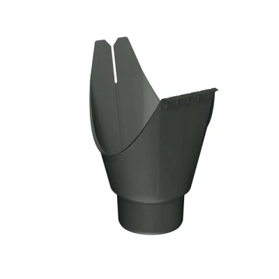 Naissance zinc agrafable sortie D. 80mm p/ gouttière dév. 250mm Granum Extra Basalte