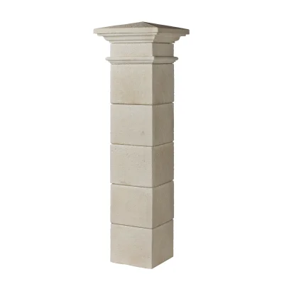 Pilier complet Valancay PIV25 35 x 35cm ht. 1.82ml Ton Naturel