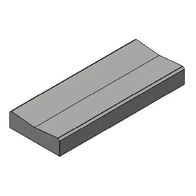 Bordure caniveau béton CC2 classe T ht. 120mm 50cm x 1.00ml NF Gris N.T