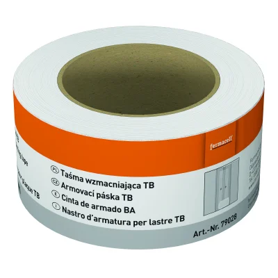 Bande armée 60mm p/ plaque Fermacell bords amincis rouleau 45ml