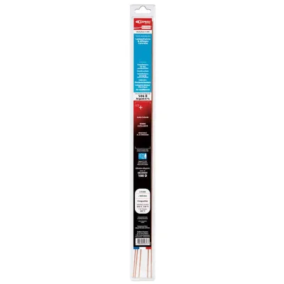 Baguette de brasure argent 6% agréé Atg enrobé Rose D. 2 x 500mm R.GE206GE lot de 5