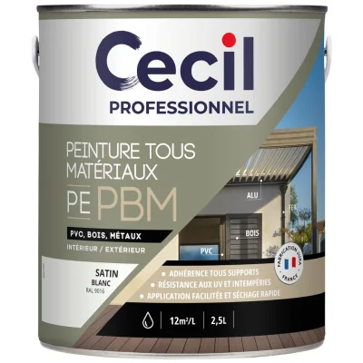 Peinture extérieur multi-matériaux Blanc Satin 2,5L