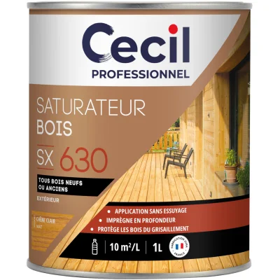 Saturateur ext. glycéro tous bois SX630 1L Chêne Clair