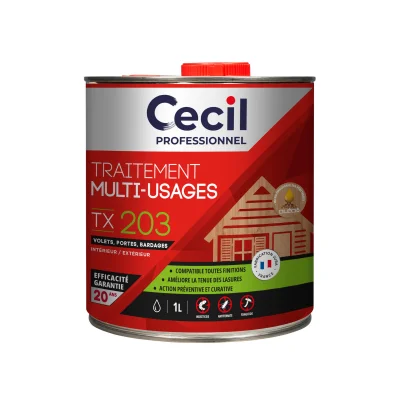 Traitement int. ext. bois multi-usages TX 203 bidon 1L
