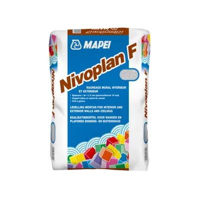 Ragréage mural fin p/ mur int. ext. Nivoplan F sac 25kg Gris
