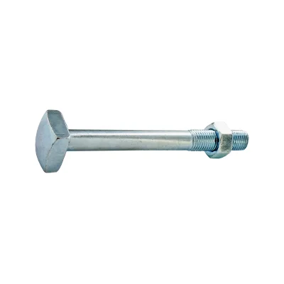 Boulon charpente acier zingué + écrou D. 16 x 200mm vente au détail