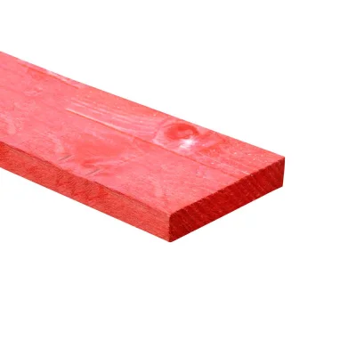 Planche de sécurité sapin Rouge traité p/ échafaudage 32 x 150mm 4.00ml
