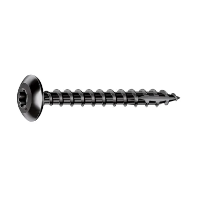 Vis de penture tête cylind. acier Noir Rocket TX30 D. 6 x 50mm boîte de 200