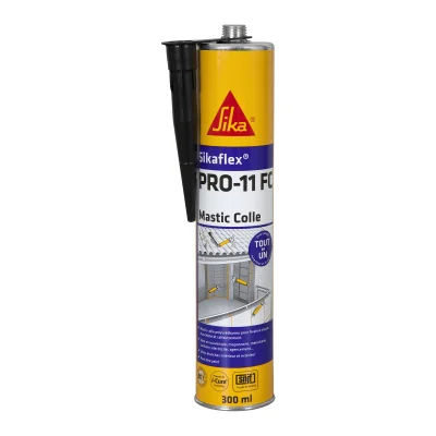 Mastic colle polyuréthane Sikaflex Pro 11 FC cartouche 300ml Noir