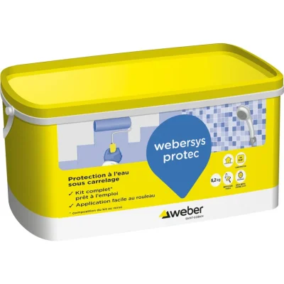 Système de protection à l'eau s carrelage S.P.E.C Webersys Protec Kit 6m²
