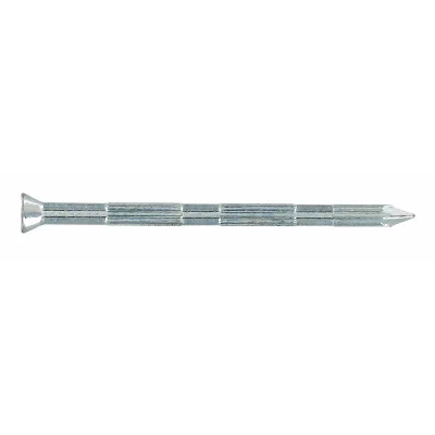 Pointes striées acier zingué tête conique D. 2.7 x 30mm boîte 250gr