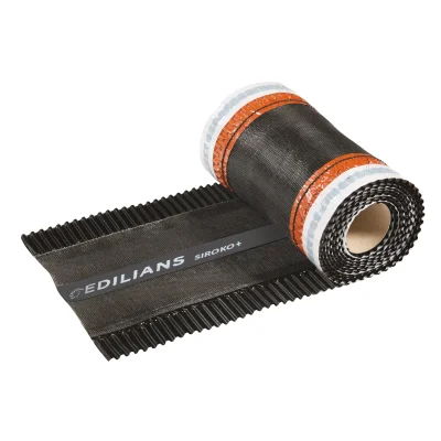 Closoir de faîtiage ventilé polypropylène-alu Siroko+ 240mm x 5.00ml Noir