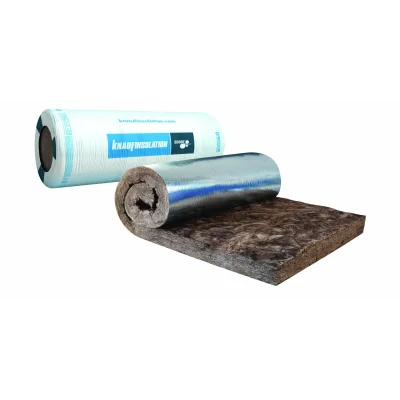 Laine de verre rouleau RT Plus 032 + kraft aspect alu ép. 120mm 120cm x 2.70ml R=3.75 m² K/W