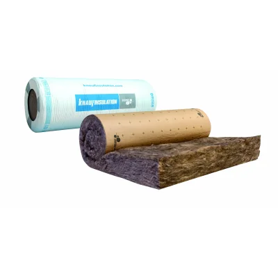 Laine de verre rouleau TI 212 + kraft ép. 100mm 120cm x 9.00ml R=2.50m² K/W