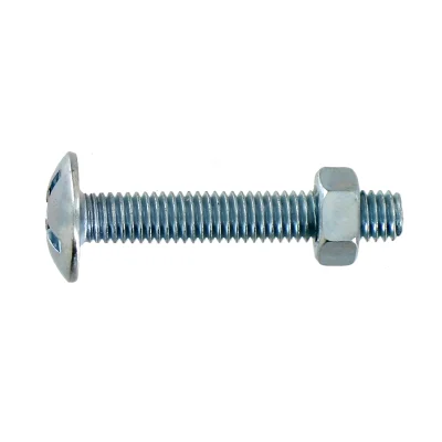 Boulons poêlier acier zingué + écrous D. 4 x 30mm boîte de 80