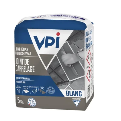 Mortier joint souple Universel V645 sac 5kg Blanc