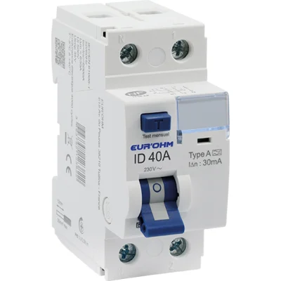 Interrupteur différentiel RX PROTECT 1P 40A 30mA EUR'OHM