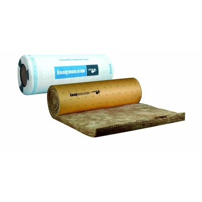 Laine de verre rouleau Acoustiplus 032 + kraft ép. 140mm 120cm x 2.70ml R=4.40m² K/W