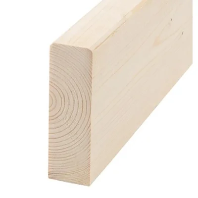 Bois massif d'ossature Epicéa C24 ép. 45 x 120mm 5.10ml raboté 4 faces avec chanfreins traité classe II incolore