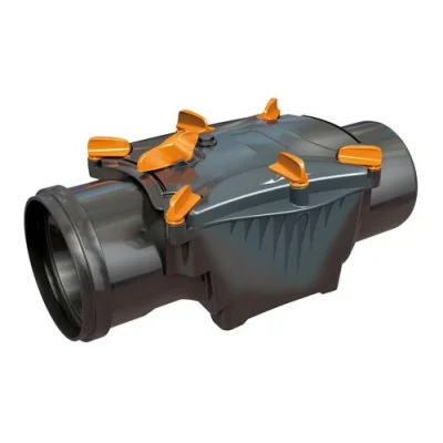 Clapet anti-retour à joint 2 clapets D. 100mm MF JS NOIR