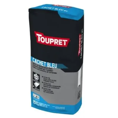 Enduit de lissage Toupret cachet Bleu sac 15kg