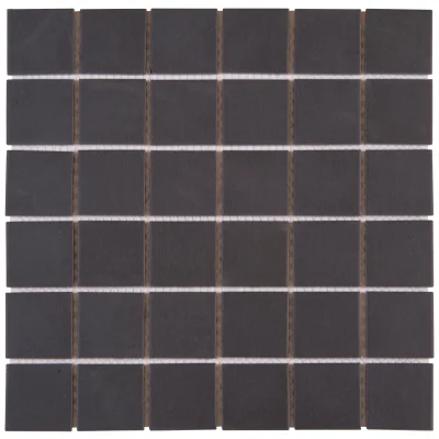 Mosaique ép. 6 x 48 x 48mm s/ plaque 30.6 x 30.6cm CENO01 Noir