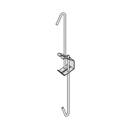 Suspente acier Galva réglable 18 à 30cm R. 87560 p/ système faux plafond boîte de 100